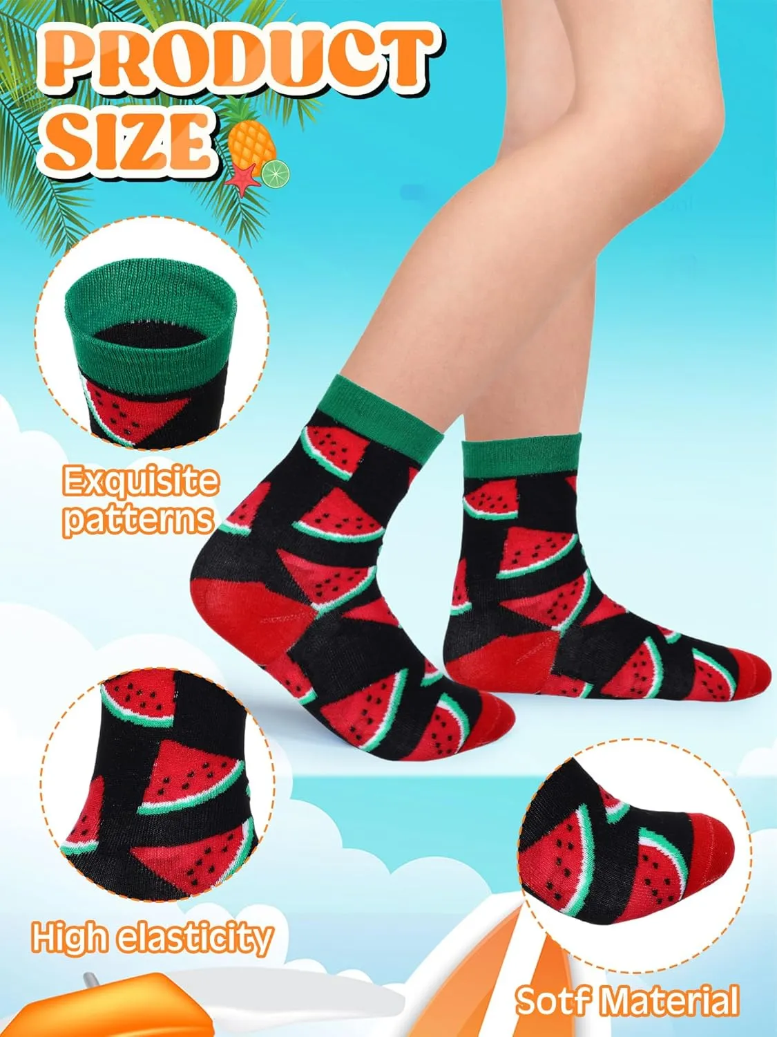 Shinymoon 24 Pairs Geometric Socks Bulk Fancy Funny Novelty Pattern Socks for Women Men Girls Holiday Gifts