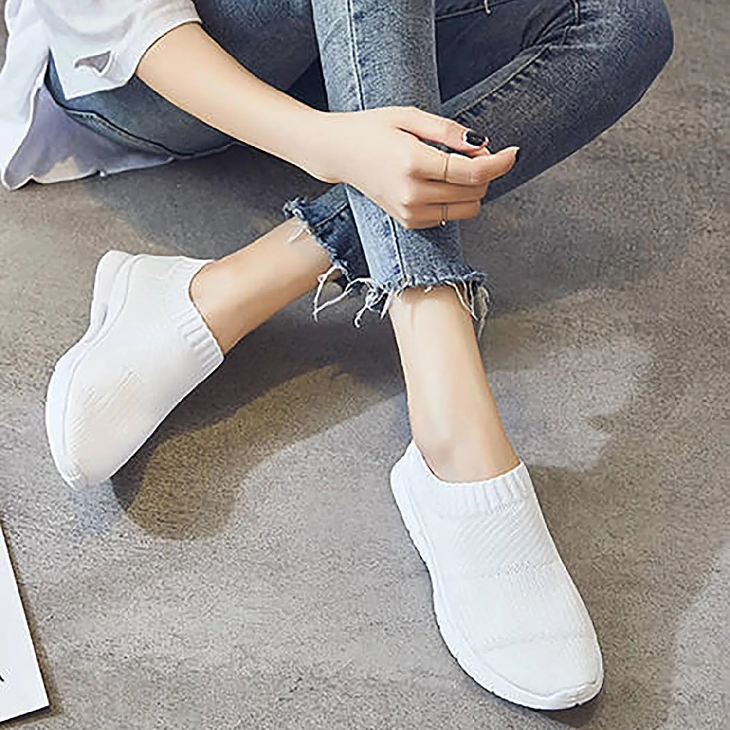 Sneakers for Women Walking Shoes Non Slip Lightweight Mens Dress Shoes Dressy Casual Dress Shoes Slip On Sneakers Red Tennis Shoe Loafers Dress Shoe