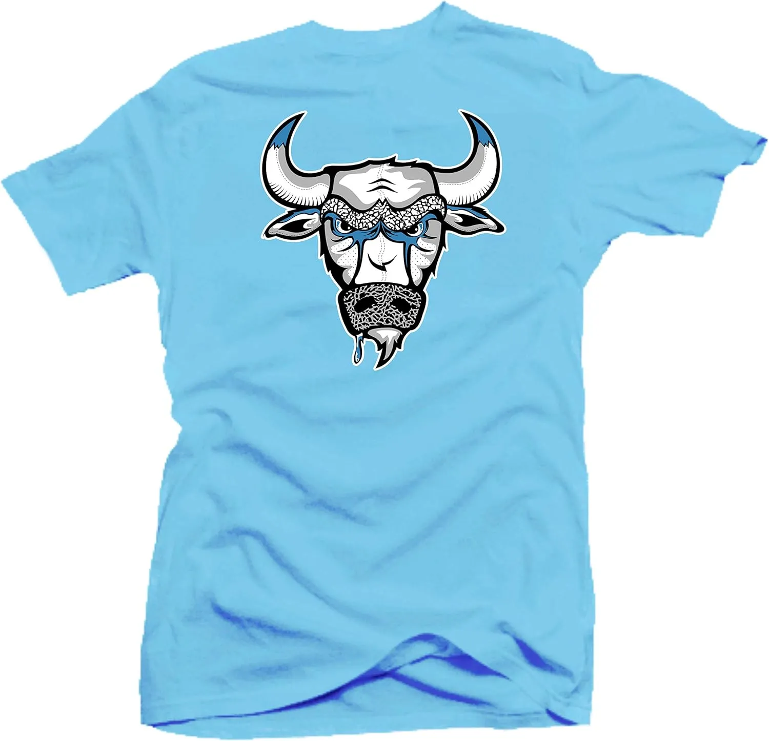 SNELOS Jordan 3 UNC Cement Sneaker Shirt to Match