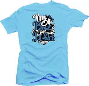 SNELOS Jordan 3 UNC Cement Sneaker Shirt to Match