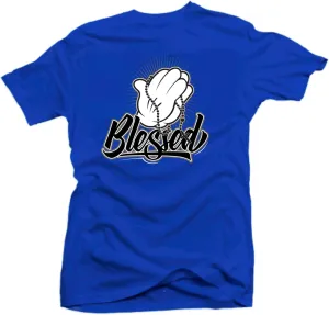 SNELOS Shirt to Match Jordan 5 Racer Blue Match Sneaker tee