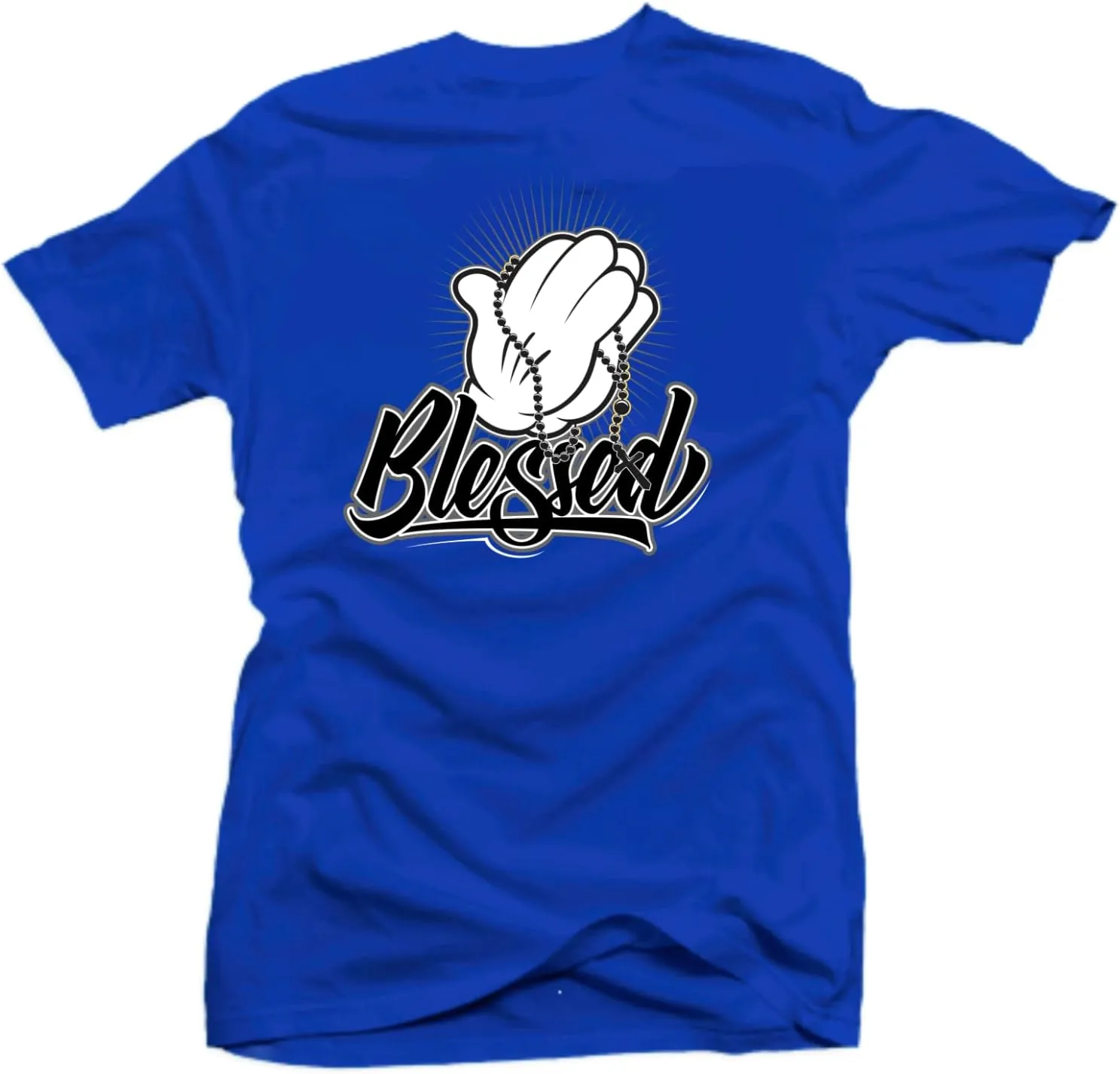 SNELOS Shirt to Match Jordan 5 Racer Blue Match Sneaker tee