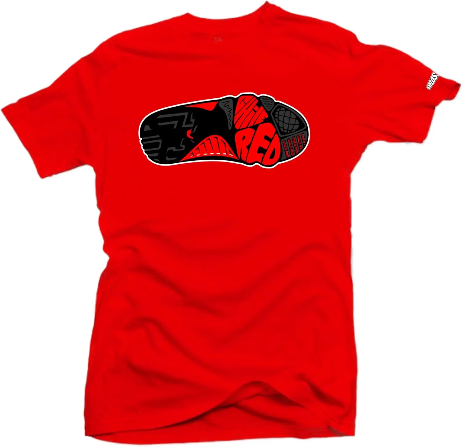 SNELOS Shirt to Match Jordan 9 Chile Red Match Sneaker Tee