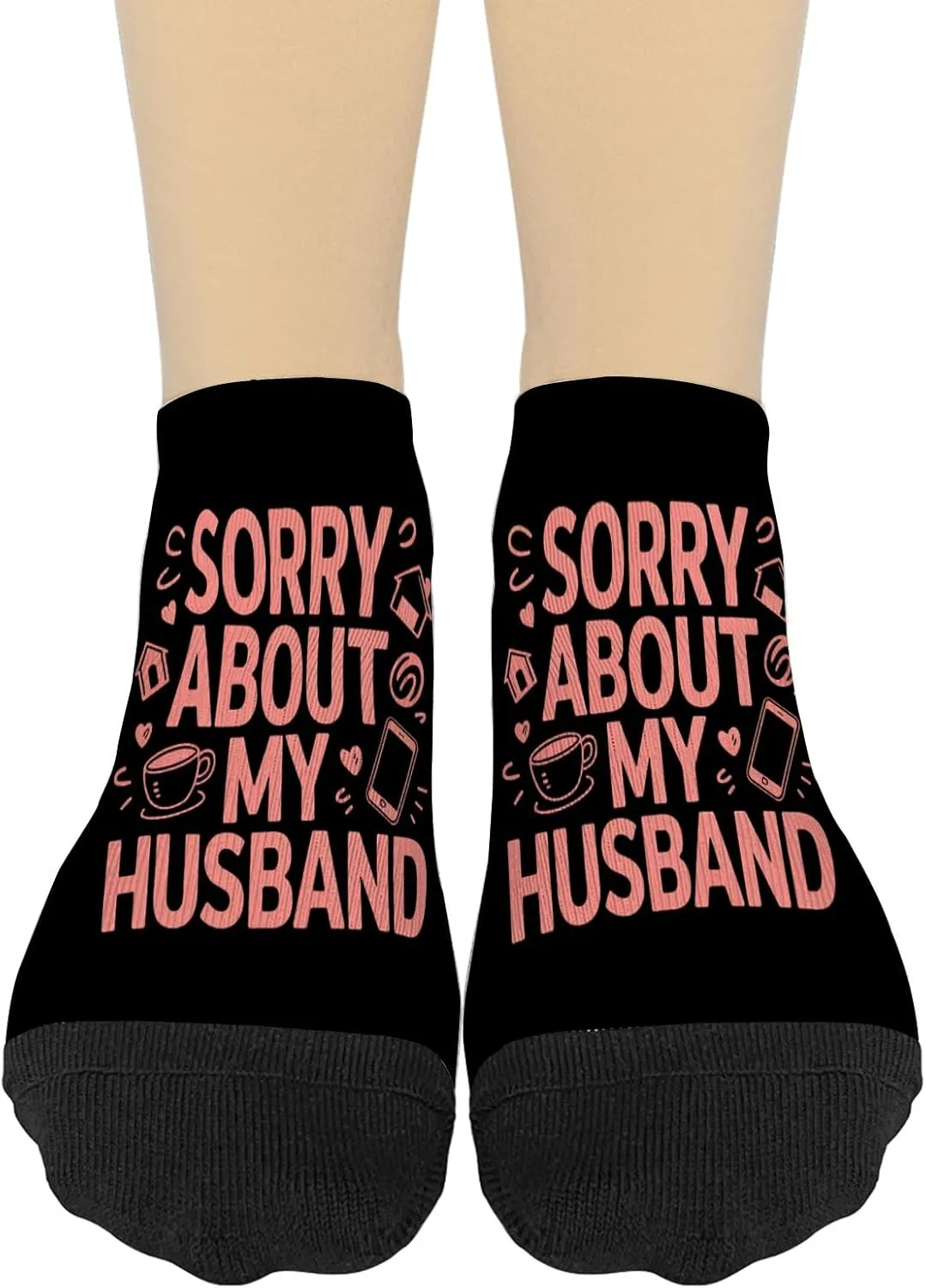 Sorry About My Husband Crew Socks For Women Hidden Sock For Womens