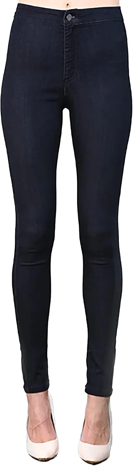 Standards & Practices Womens Blue Stretch Denim High Waisted Ankle Premium Jeans