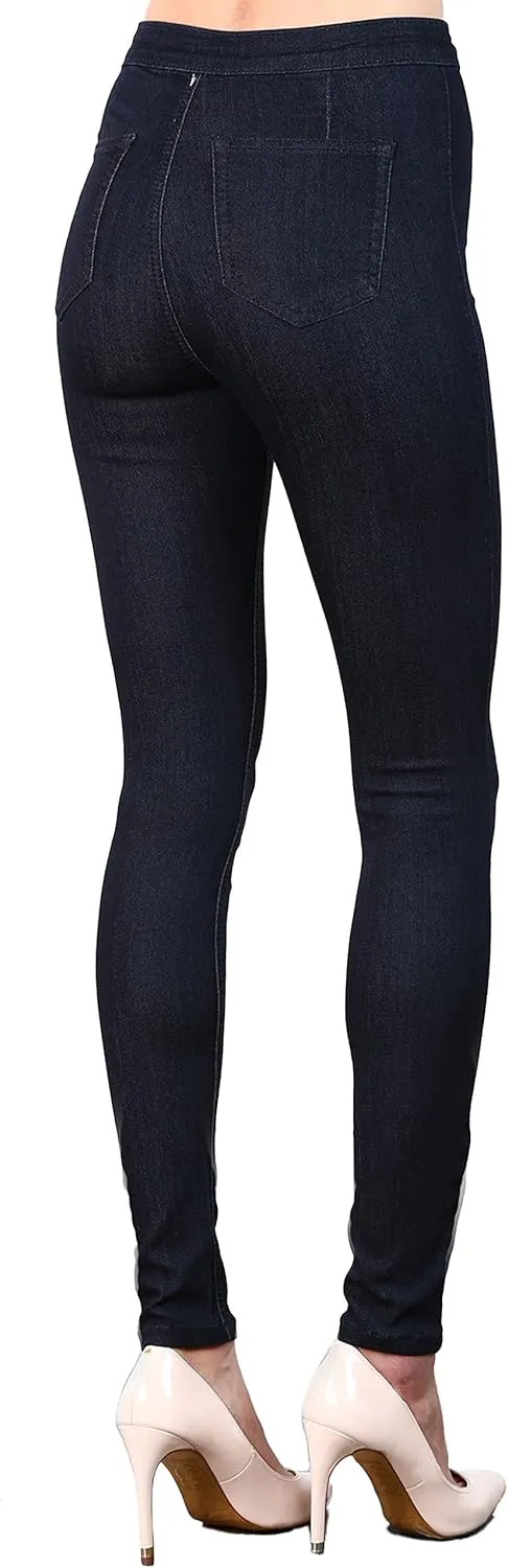 Standards & Practices Womens Blue Stretch Denim High Waisted Ankle Premium Jeans