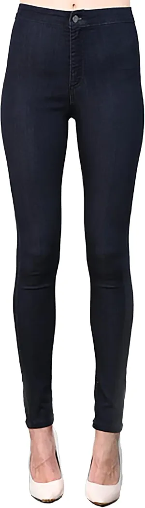 Standards & Practices Womens Blue Stretch Denim High Waisted Ankle Premium Jeans