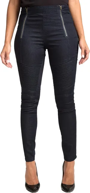 Standards & Practices Womens Blue Stretch Denim High Waisted Ankle Premium Jeans