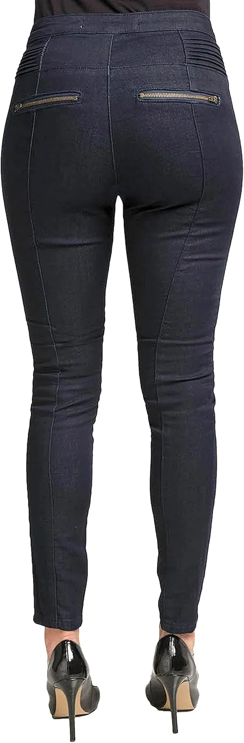 Standards & Practices Womens Blue Stretch Denim High Waisted Ankle Premium Jeans