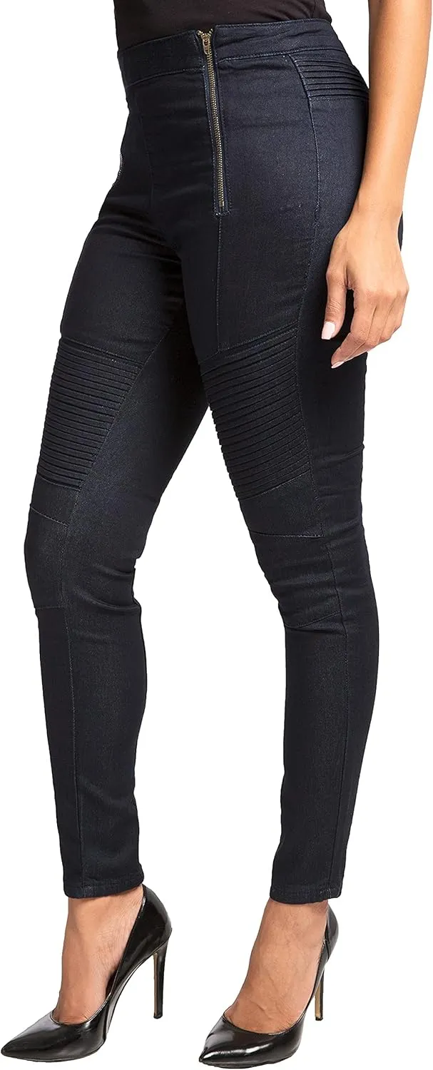 Standards & Practices Womens Blue Stretch Denim High Waisted Ankle Premium Jeans