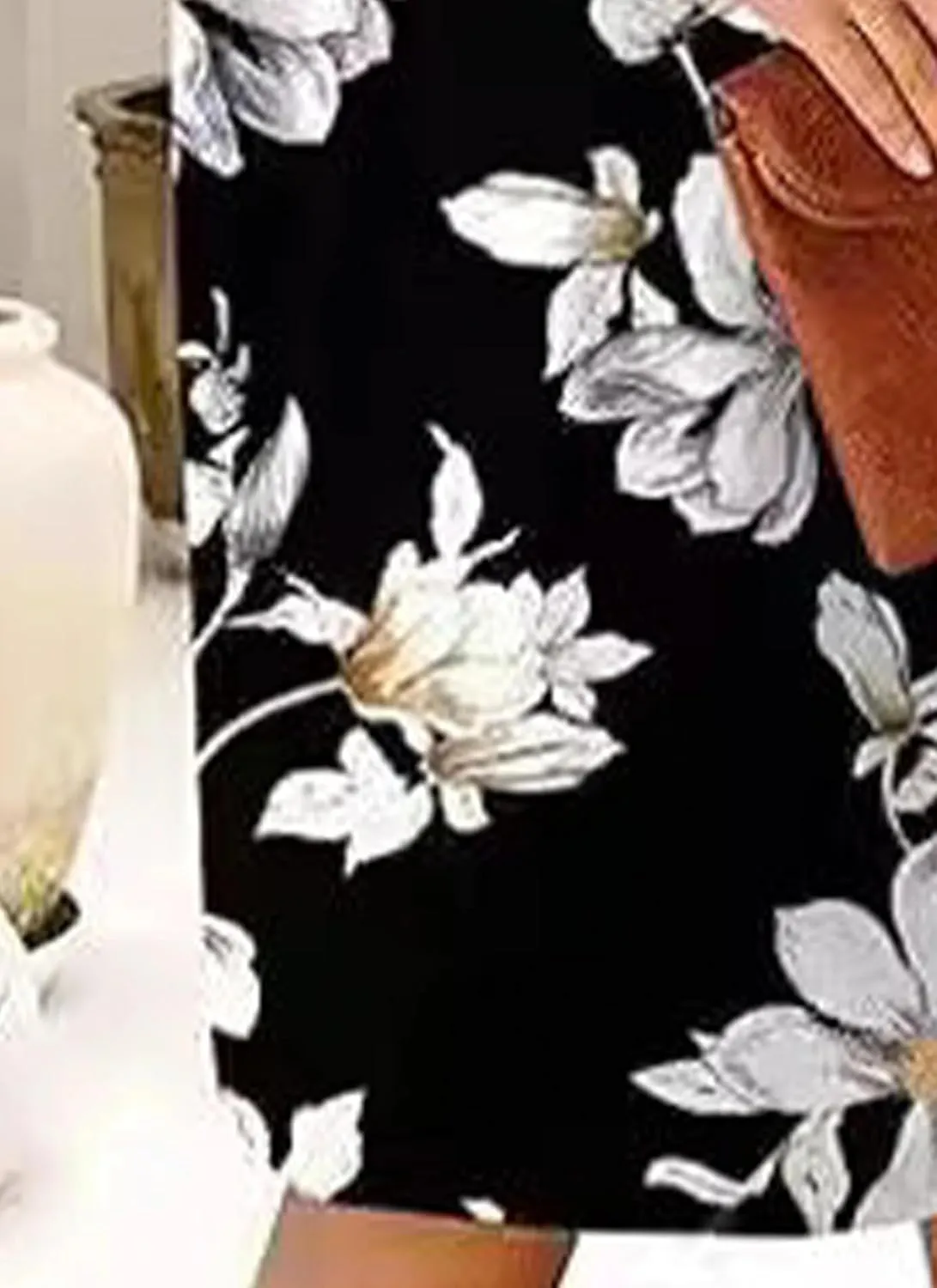 Summer Dresses for Women Sleeveless Dresses Casual V Neck Floral Print Shift Mini Dress Work Dress