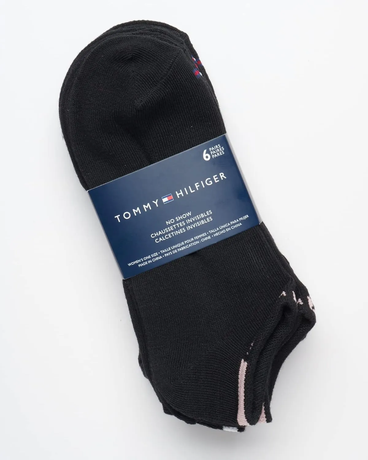 Tommy Hilfiger Womens No Show Socks - 6 Pack Soft Cotton Blend Low Cut Liner Socks for Sneakers, Loafers, Flats (Size: 4-10)