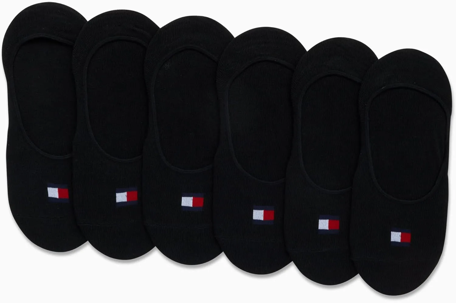 Tommy Hilfiger Women's No Show Socks - 6 Pack Soft Sretch Sneaker Liner Low Cut Ankle Socks with No-Slip Heel (Size: 4-10)