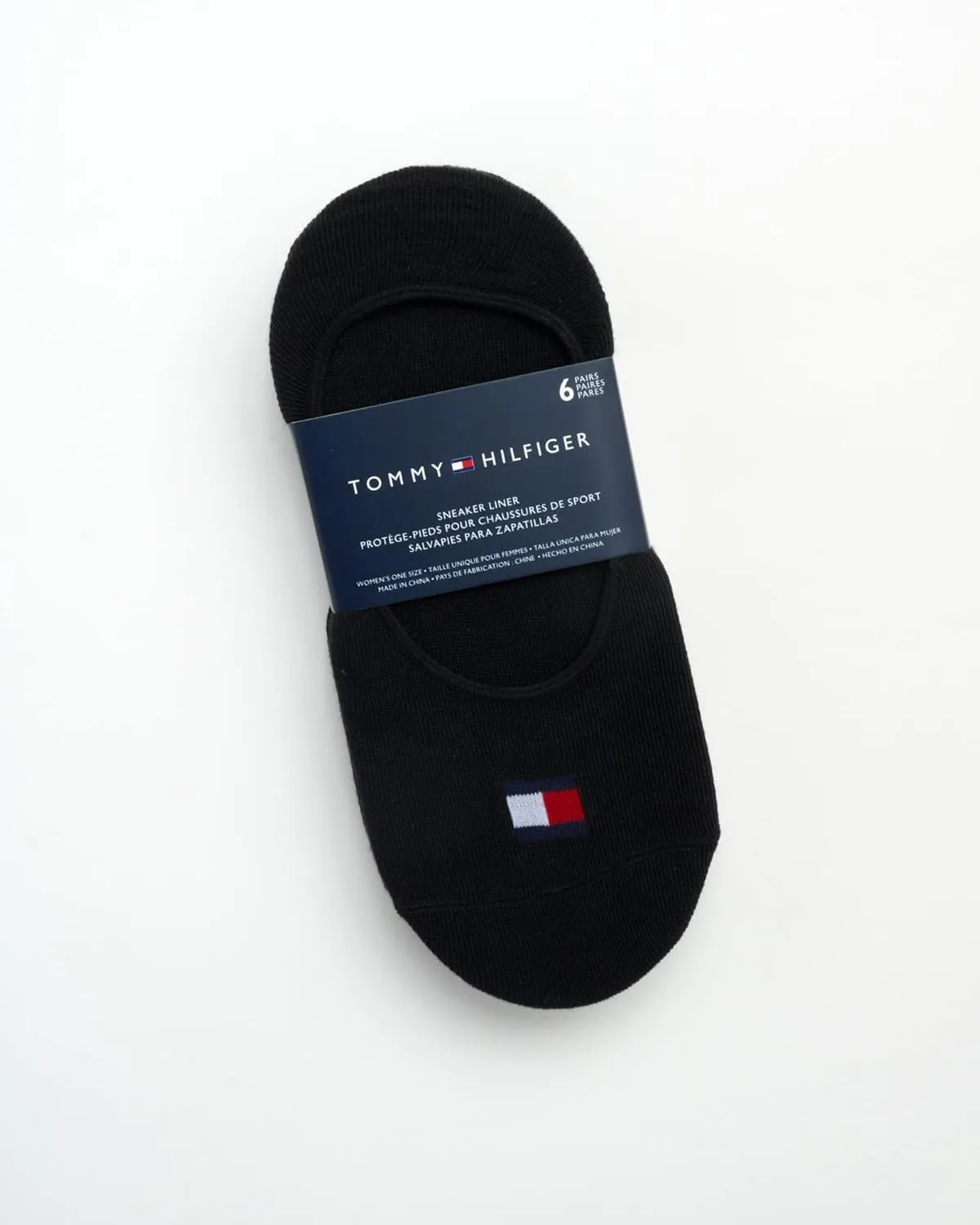 Tommy Hilfiger Women's No Show Socks - 6 Pack Soft Sretch Sneaker Liner Low Cut Ankle Socks with No-Slip Heel (Size: 4-10)