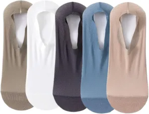 Ultra-Thin No-Show Socks - Non-Slip Ice Silk Liners for Sneakers, Flats & Daily Wear (Men/Women)