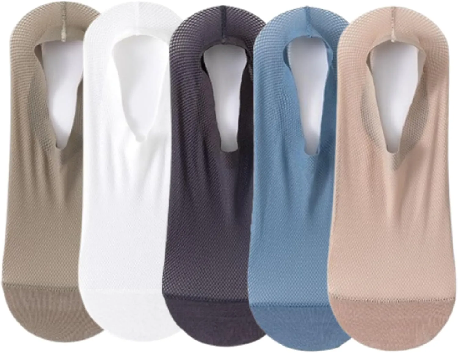 Ultra-Thin No-Show Socks - Non-Slip Ice Silk Liners for Sneakers, Flats & Daily Wear (Men/Women)