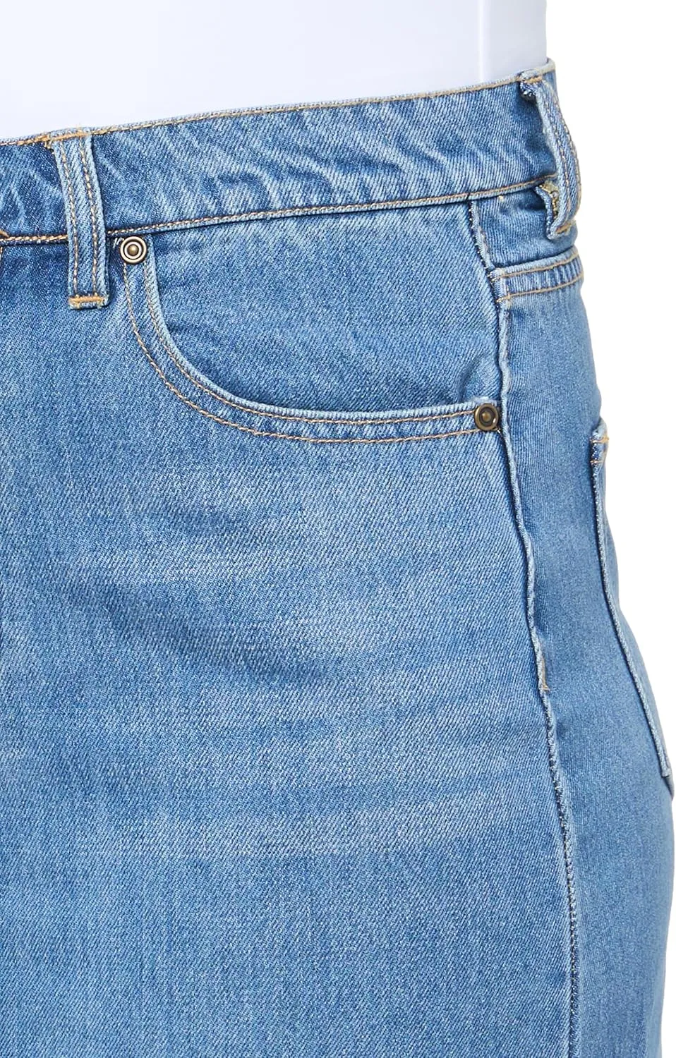 UNIONBAY Women's Long Denim Skirt with Front Slit