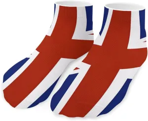 United Kingdom UK Flag Printed Ankle Socks No Show Sock Low-Cut Athletic Socks for Men Women 1 Pair