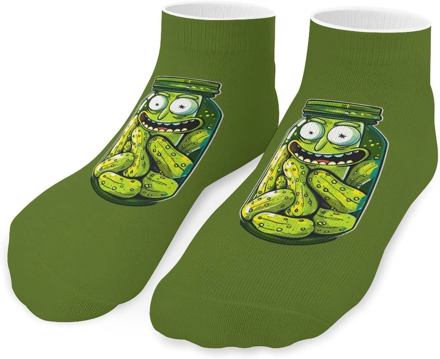 Vintage Canned Pickles Printed Ankle Socks No Show Sock Low-Cut Athletic Socks for Men Women 1 Pair