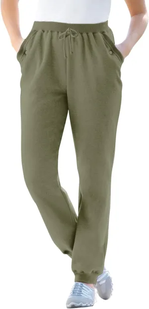 Woman Within Plus Size Better Fleece Jogger Sweatpant