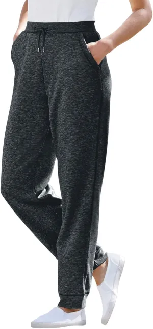 Woman Within Plus Size Tall Better Fleece Jogger Sweatpant