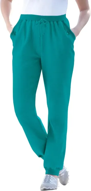 Woman Within Plus Size Tall Better Fleece Jogger Sweatpant