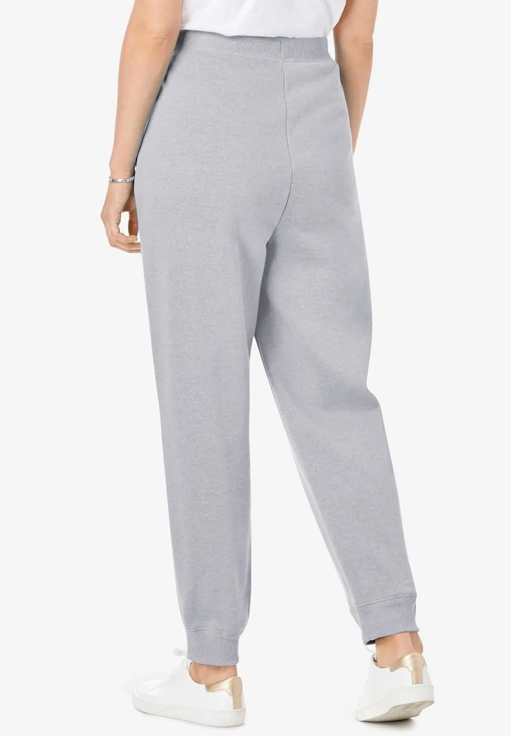 Woman Within Plus Size Tall Better Fleece Jogger Sweatpant