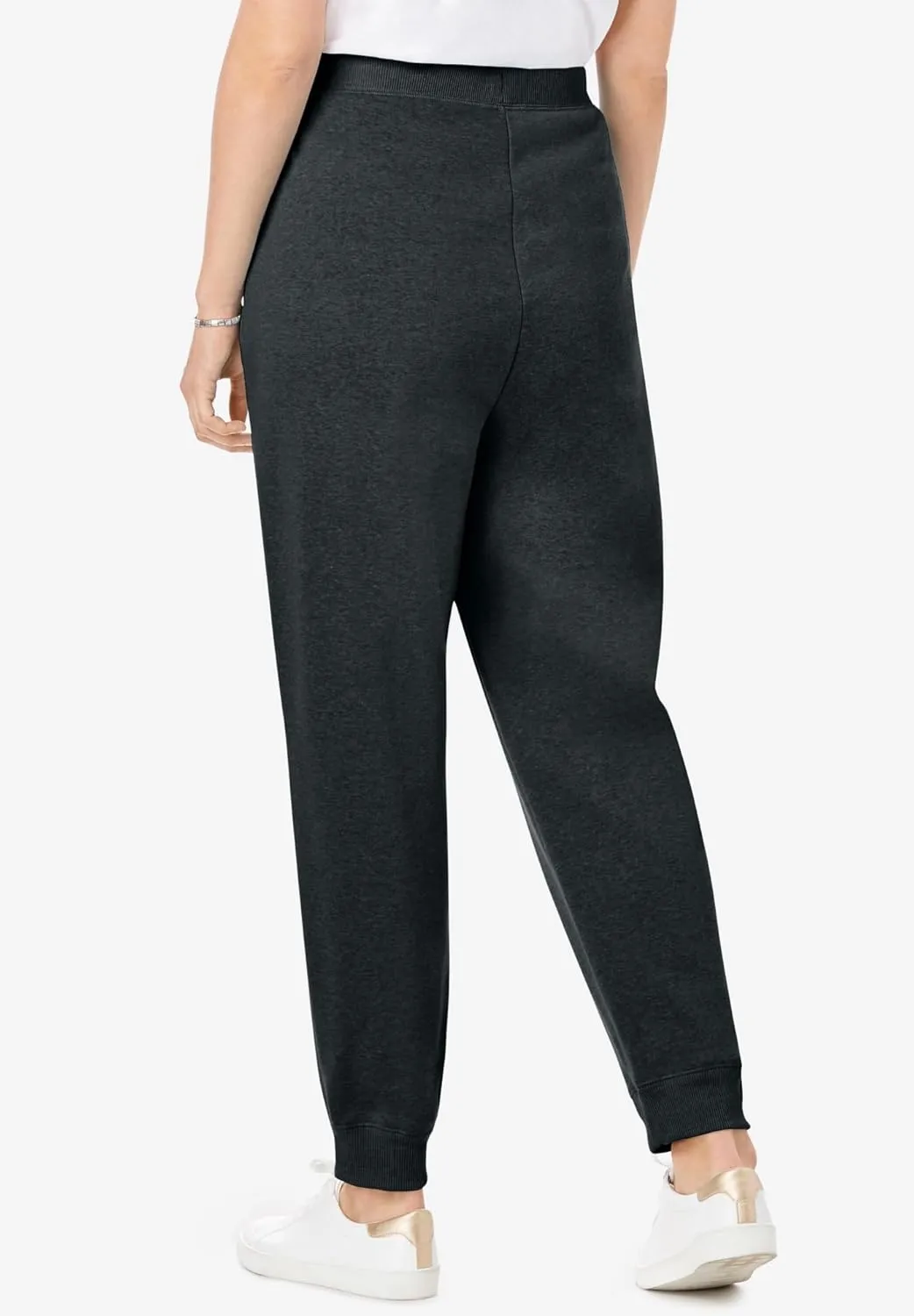 Woman Within Plus Size Tall Better Fleece Jogger Sweatpant