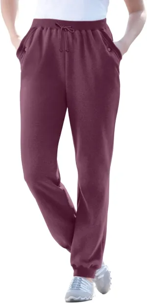 Woman Within Plus Size Tall Better Fleece Jogger Sweatpant