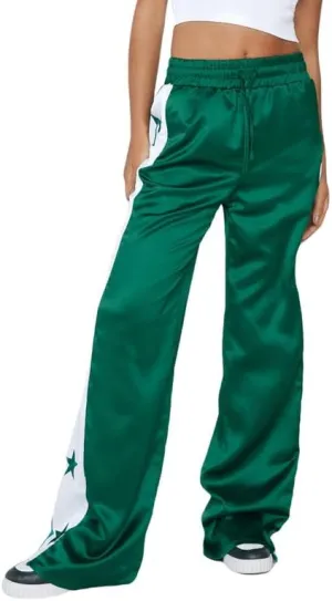 Women Y2K Star Print Sweatpants Low Waist Baggy Pants Straight Wide Leg Loose Jogger Trousers Hip Hop Pant Streetwear