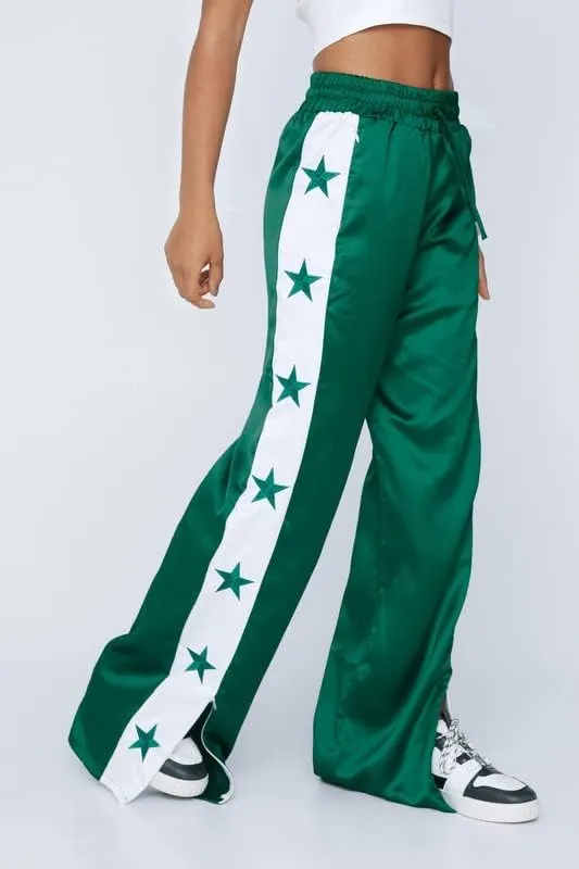 Women Y2K Star Print Sweatpants Low Waist Baggy Pants Straight Wide Leg Loose Jogger Trousers Hip Hop Pant Streetwear