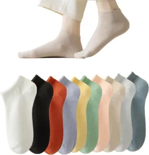 Womens Ankle Socks Soft Cotton Low Cut Athletic No Show Socks for Women
