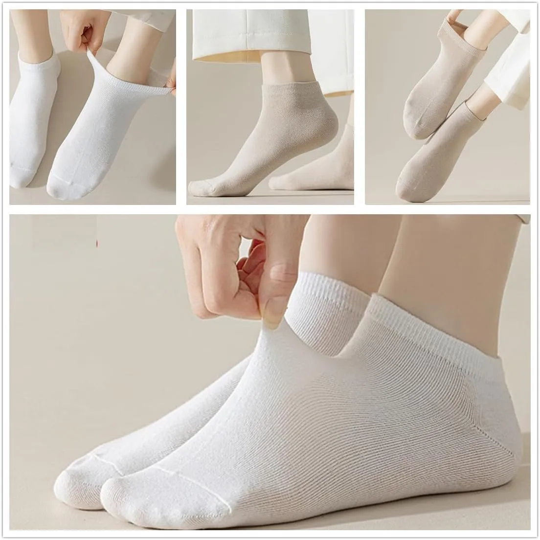 Womens Ankle Socks Soft Cotton Low Cut Athletic No Show Socks for Women