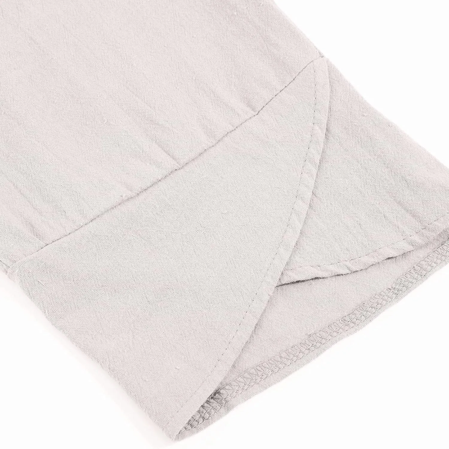 Women's Cotton Linen Casual Pants Summer Elastic High Waist Palazzo Trousers Loose Comfy Beach Trousers Sweatpants