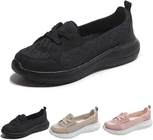 Women's Orthopedic Slip-On Sneakers with Arch Support，Slip-On Loafers with Arch Support, Breathable Design, and Non-Slip Sole Walking