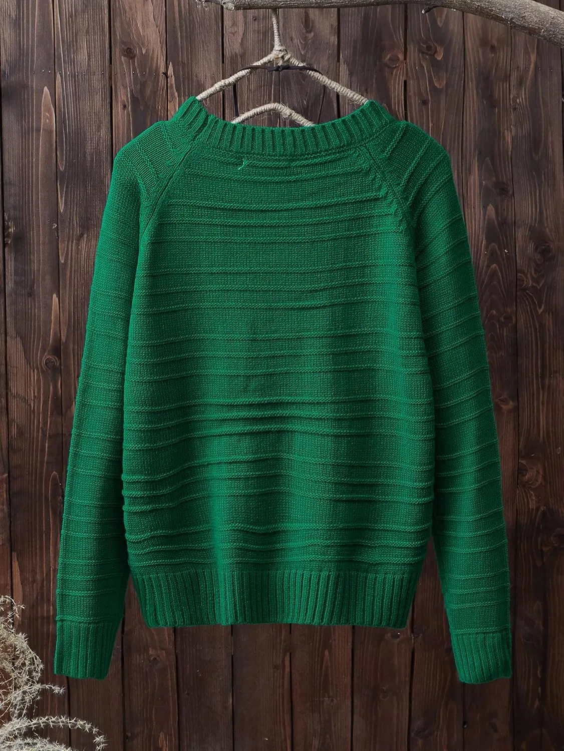 Women's Sweater Cable Knit Raglan Sleeve Sweater Sweater for Women