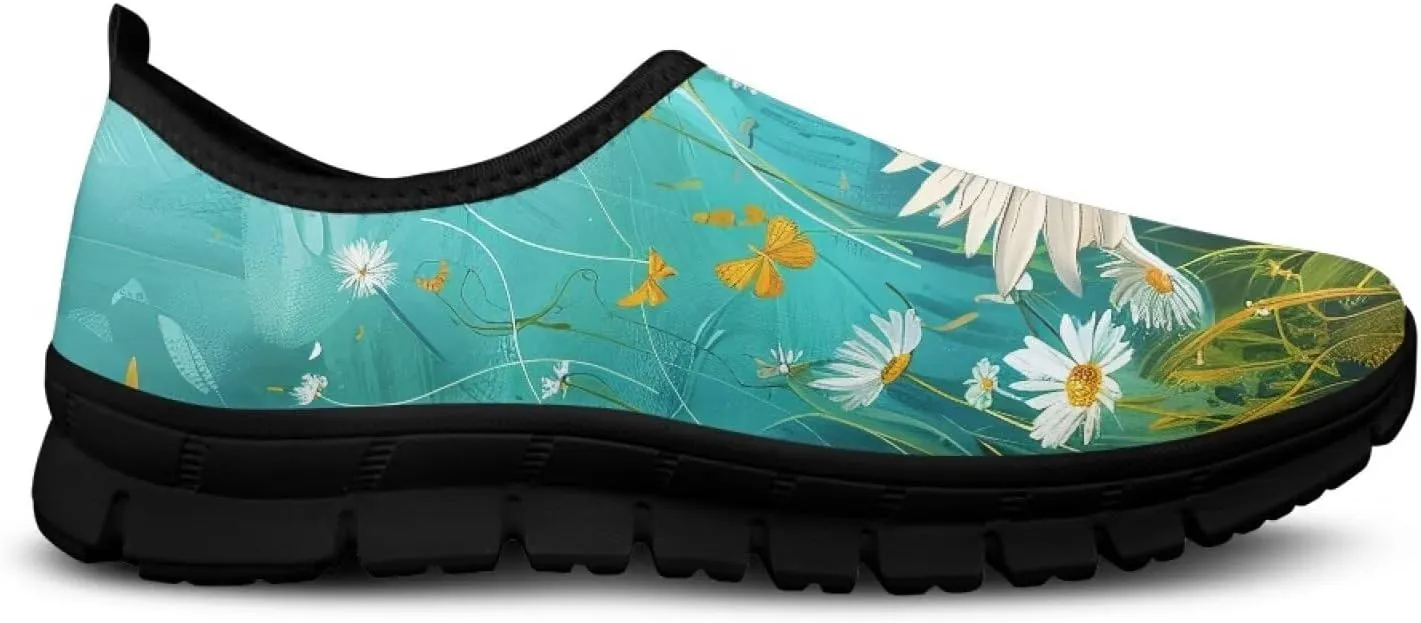 Womens Tennis Shoes Slip On Sneakers Casual Walking Athletic Shoes Breathable Shoes Lightweight Daily Loafers