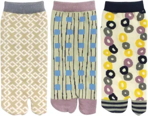Wrapables Tabi Flip-Flop Socks (Set of 3)